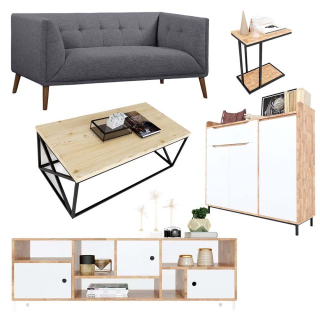 Combo Nội Thất Phòng Khách 5 món PK012 Combo Nội Thất Phòng Khách 5 món PK012