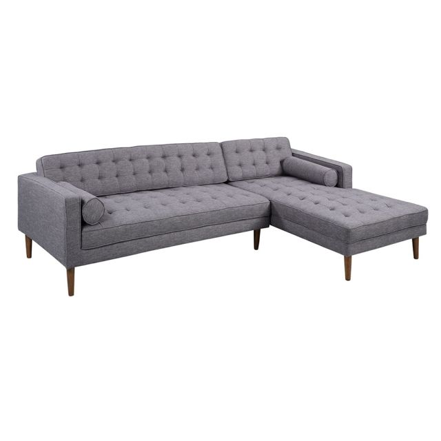 Sofa góc L 260x82cm nệm bọc vải chân gỗ SFL68022 Sofa góc L 260x82cm nệm bọc vải chân gỗ SFL68022