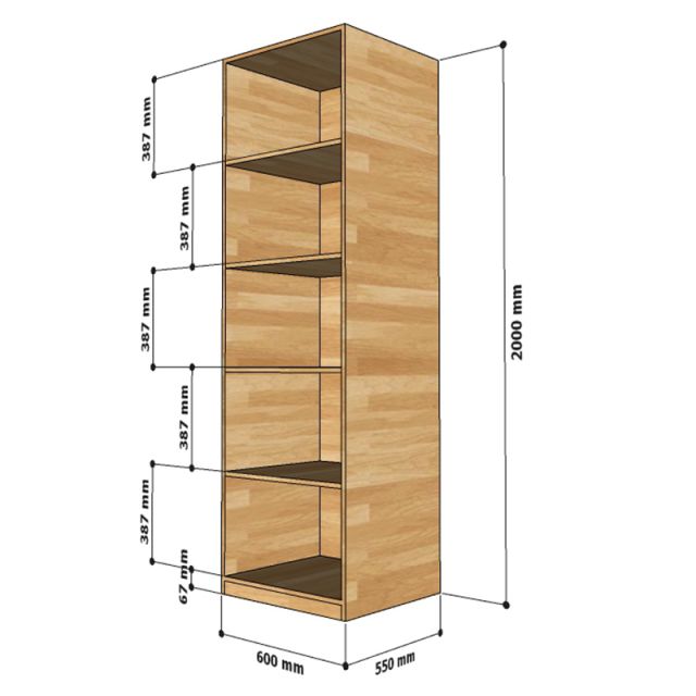 Tủ quần áo 5 tầng gỗ cao su TQA68021