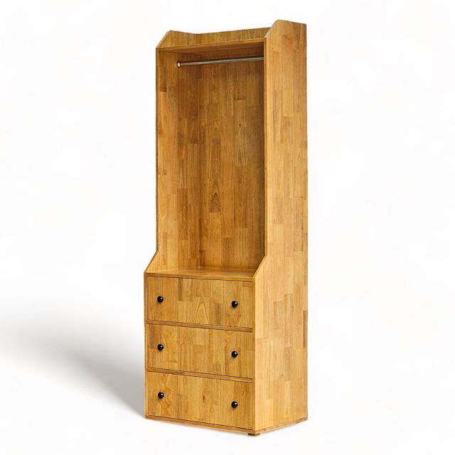 Tủ quần áo hiện đại có ngăn kéo gỗ cao su TQA68030 Tủ quần áo hiện đại có ngăn kéo gỗ cao su TQA68030