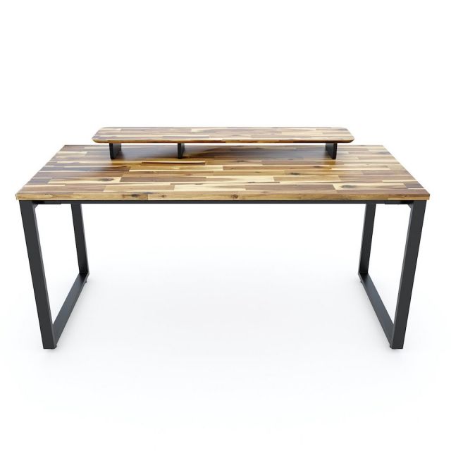 Bàn làm việc 160x70cm kết hợp kệ gỗ tràm chân sắt lắp ráp HBWD039 Bàn làm việc 160x70cm kết hợp kệ gỗ tràm chân sắt lắp ráp HBWD039
