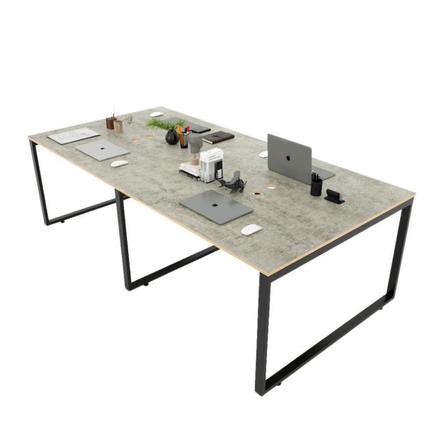Bàn cụm 4 người 120x240cm gỗ Plywood màu bê tông hệ RECTANG HBRT055 Bàn cụm 4 người 120x240cm gỗ Plywood màu bê tông hệ RECTANG HBRT055
