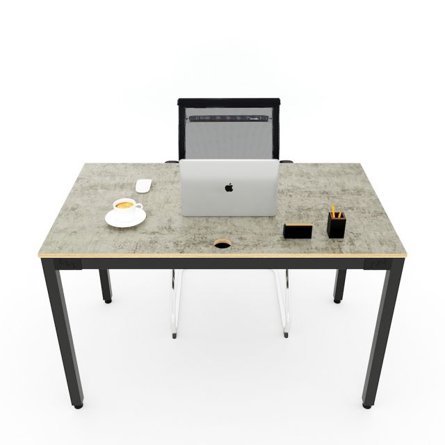 Bàn làm việc 120x70cm gỗ Plywood melamin màu bê tông hệ Uconcept HBUC041 Bàn làm việc 120x70cm gỗ Plywood melamin màu bê tông hệ Uconcept HBUC041