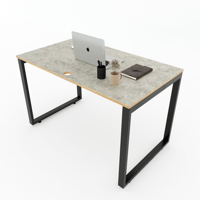 Bàn làm việc 120x70cm gỗ Plywood melamin màu bê tông hệ Rectang HBRT044 Bàn làm việc 120x70cm gỗ Plywood melamin màu bê tông hệ Rectang HBRT044