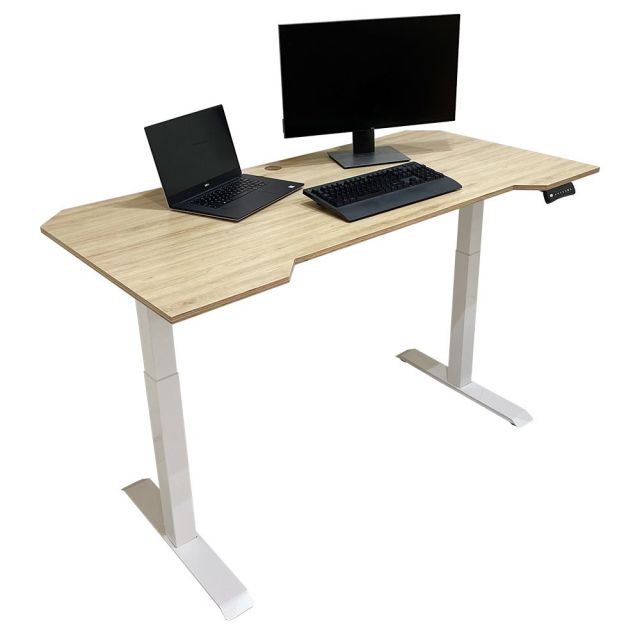 Bàn nâng hạ FlexiDesk gỗ Plywood vân sồi 2 khớp chỉnh điện FLD004 Bàn nâng hạ FlexiDesk gỗ Plywood vân sồi 2 khớp chỉnh điện FLD004