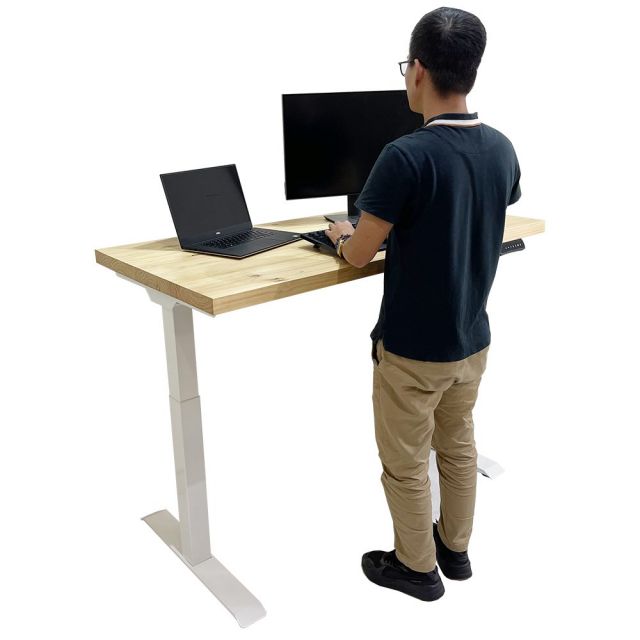 Bàn nâng hạ FlexiDesk Gỗ Thông dày 4cm 2 khớp chỉnh điện FLD005 Bàn nâng hạ FlexiDesk Gỗ Thông dày 4cm 2 khớp chỉnh điện FLD005