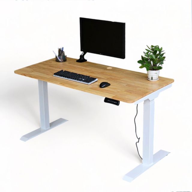 Bàn FlexiDesk mặt gỗ cao su 2 khớp chỉnh điện FLD001 Bàn FlexiDesk mặt gỗ cao su 2 khớp chỉnh điện FLD001