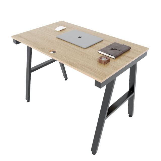 Bàn làm việc 100x60cm gỗ Plywood phủ melamin chân sắt Aconcept HBAC033 Bàn làm việc 100x60cm gỗ Plywood phủ melamin chân sắt Aconcept HBAC033