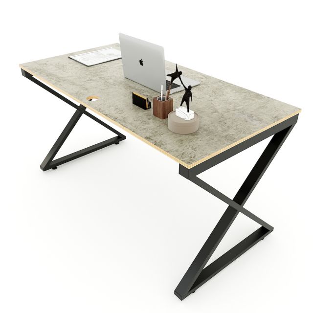 Bàn làm việc 140x70cm gỗ Plywood phủ melamin chân sắt Xconcept HBXC032 Bàn làm việc 140x70cm gỗ Plywood phủ melamin chân sắt Xconcept HBXC032