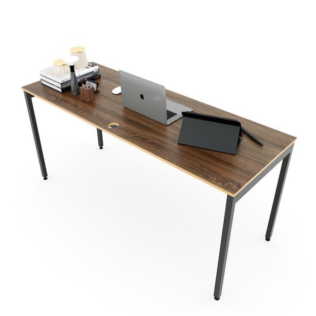 Bàn làm việc 160x60cm gỗ Plywood phủ melamin chân hệ Slean HBSL008 Bàn làm việc 160x60cm gỗ Plywood phủ melamin chân hệ Slean HBSL008