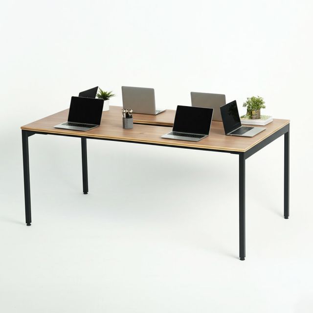 Bàn họp 160x80cm gỗ Plywood phủ melamin chân hệ Slean HBSL021 Bàn họp 160x80cm gỗ Plywood phủ melamin chân hệ Slean HBSL021