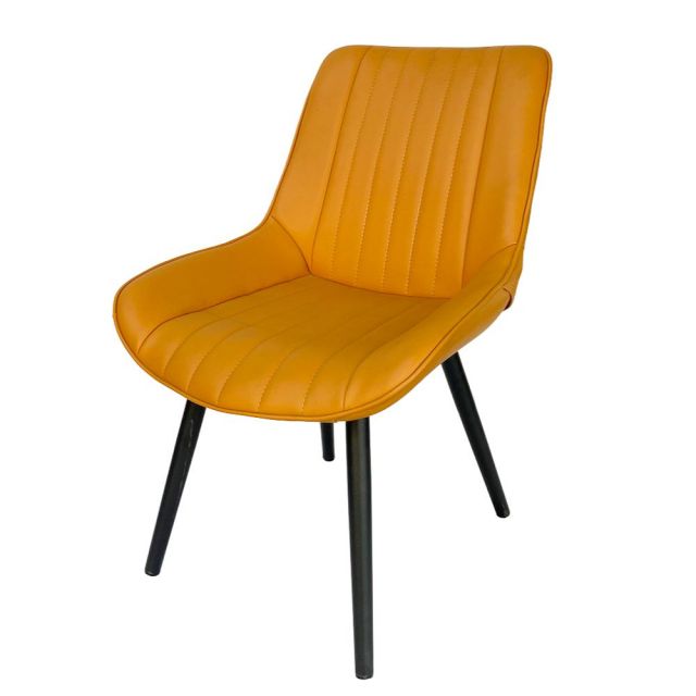 Ghế Loft nệm da chân sắt sơn tĩnh điện GA68018 Ghế Loft nệm da chân sắt sơn tĩnh điện GA68018