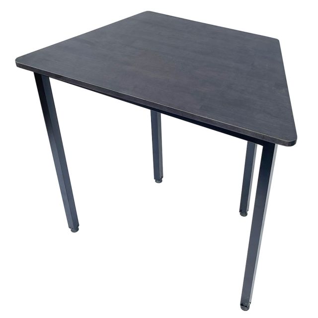 Bàn hình thang mini 80x45x75cm gỗ cao su chân sắt vuông HBLG032 Bàn hình thang mini 80x45x75cm gỗ cao su chân sắt vuông HBLG032