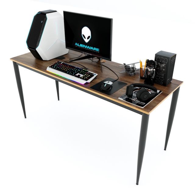 Bàn làm việc 160x60cm gỗ Plywood phủ melamin chân hệ Cone II HBCN006 Bàn làm việc 160x60cm gỗ Plywood phủ melamin chân hệ Cone II HBCN006