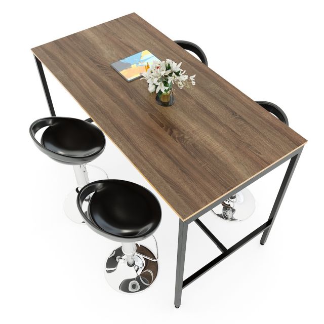 Bàn đứng 1m6 gỗ Plywood phủ melamin chân sắt STD68038 Bàn đứng 1m6 gỗ Plywood phủ melamin chân sắt STD68038