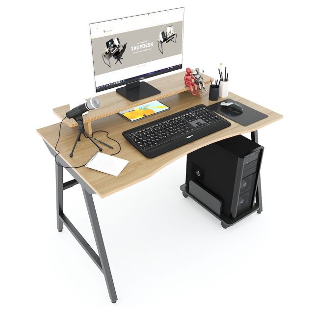 Bàn Gaming TaUP gỗ Plywood chân sắt chữ A GD68039 Bàn Gaming TaUP gỗ Plywood chân sắt chữ A GD68039