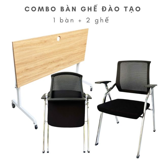 Bộ bàn chân gấp có bánh xe và 2 ghế gấp gọn CB68165 Bộ bàn chân gấp có bánh xe và 2 ghế gấp gọn CB68165