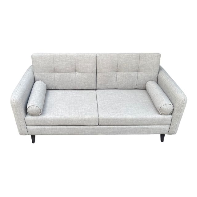 Bộ bàn ghế sofa bàn sofa đôi và ghế sofa nệm bọc vải xám CBSF68016