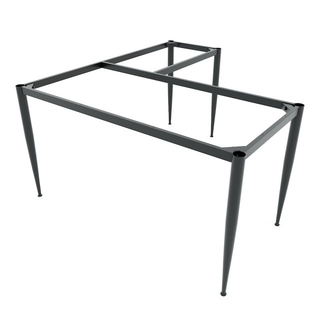 Chân sắt cho bàn chữ L 140x140cm hệ CONE II HCCN016 Chân sắt cho bàn chữ L 140x140cm hệ CONE II HCCN016