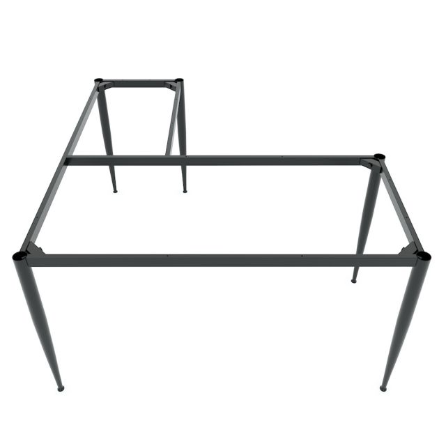 Chân sắt cho bàn chữ L 140x150cm hệ CONE II HCCN017 Chân sắt cho bàn chữ L 140x150cm hệ CONE II HCCN017