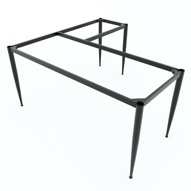 Chân sắt cho bàn chữ L 160x150cm hệ CONE II HCCN018 Chân sắt cho bàn chữ L 160x150cm hệ CONE II HCCN018