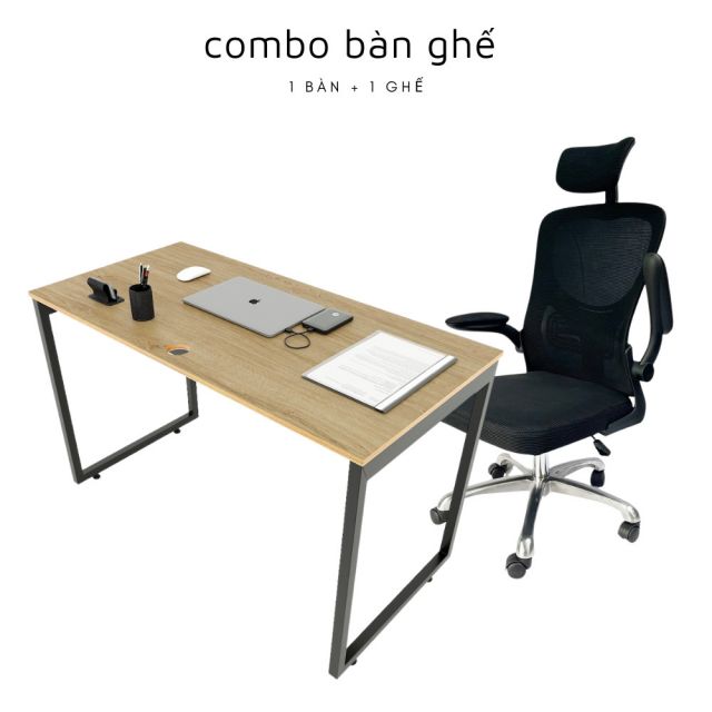 Bộ bàn ghế làm việc SLEAN ghế có tựa đầu CB68168 Bộ bàn ghế làm việc SLEAN ghế có tựa đầu CB68168