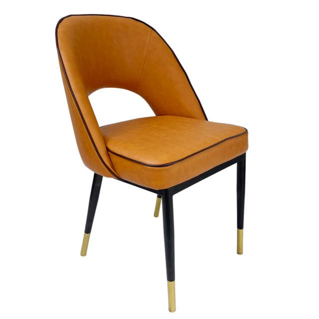 Ghế COLLINS bọc nệm simili cao cấp chân sắt sơn tĩnh điện GA68030 Ghế COLLINS bọc nệm simili cao cấp chân sắt sơn tĩnh điện GA68030