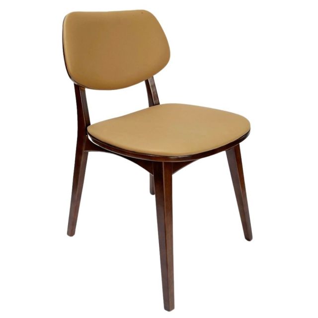 Ghế PLC khung gỗ tự nhiên nệm bọc simili GA68027 Ghế PLC khung gỗ tự nhiên nệm bọc simili GA68027