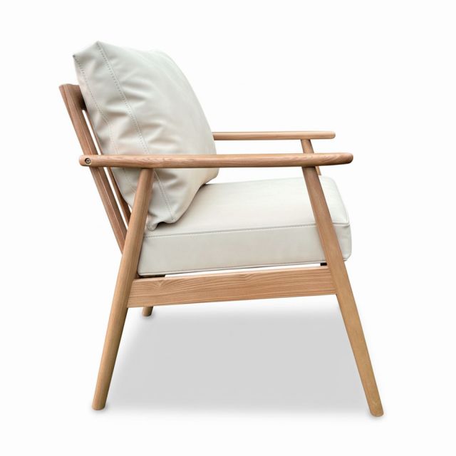 Ghế sofa đơn khung gỗ nệm xanh dương GSD68047