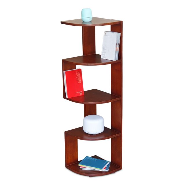 Kệ sách góc tường 32x32x120cm gỗ cao su KGT68014 Kệ sách góc tường 32x32x120cm gỗ cao su KGT68014