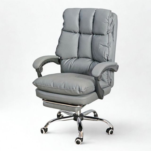 Ghế văn phòng nệm da ngả lưng có gác chân GAK899 Ghế văn phòng nệm da ngả lưng có gác chân GAK899