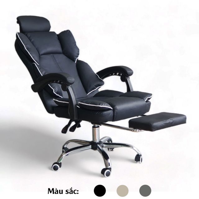 Ghế xoay lưng ngả thư giãn có tựa đầu và gác chân GAK819 Ghế xoay lưng ngả thư giãn có tựa đầu và gác chân GAK819