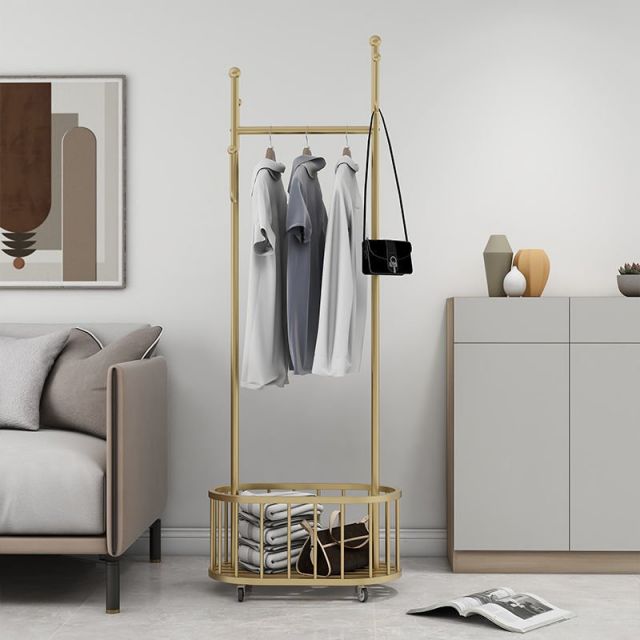 Giá treo đồ có giỏ đựng chân gắn bánh xe KPT68012 Giá treo đồ có giỏ đựng chân gắn bánh xe KPT68012