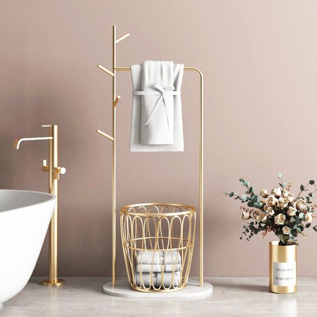 Giá treo quần áo có giỏ đựng đồ KPT68006 Giá treo quần áo có giỏ đựng đồ KPT68006