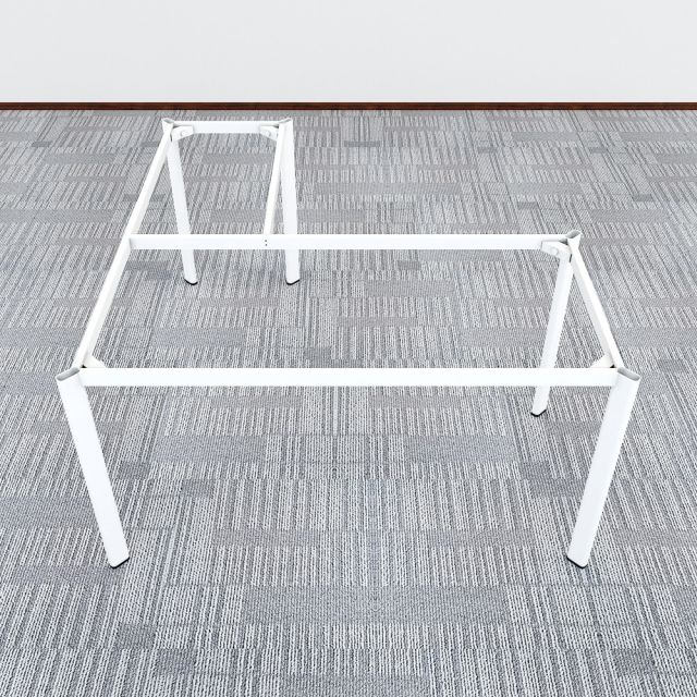 Bàn chữ L mặt bàn chính 140cm gỗ cao su hệ Oval Concept HBOV015