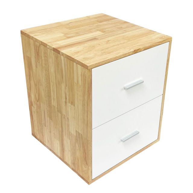 Tủ cá nhân 2 ngăn kéo gỗ cao su TCN68021 Tủ cá nhân 2 ngăn kéo gỗ cao su TCN68021