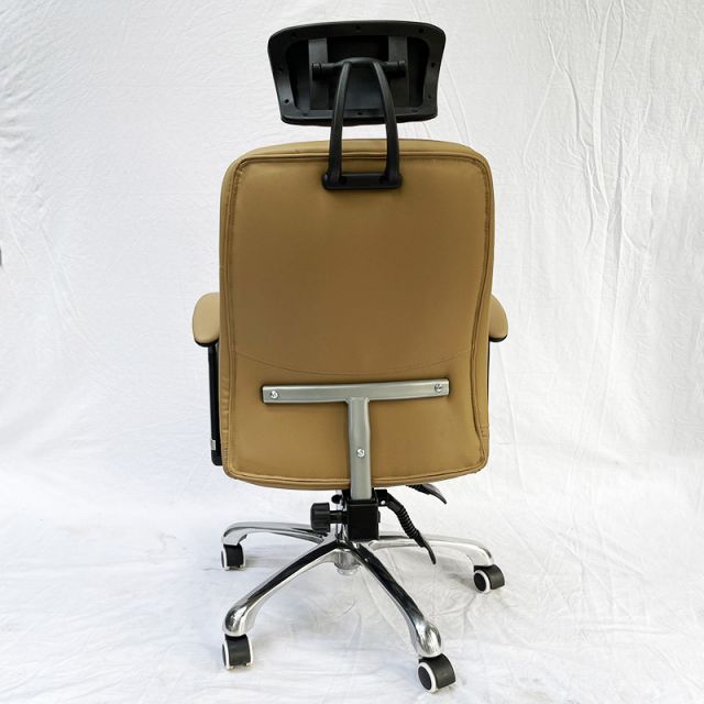 Ghế văn phòng ngả lưng nệm simili màu đen MF9393D