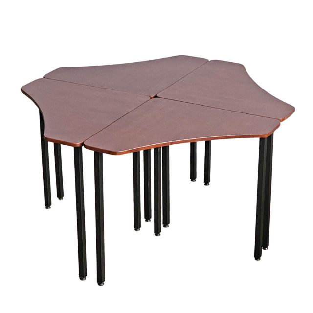 Cụm 4 bàn tam giác 70x70cm gỗ cao su chân sắt HBLG034 Cụm 4 bàn tam giác 70x70cm gỗ cao su chân sắt HBLG034