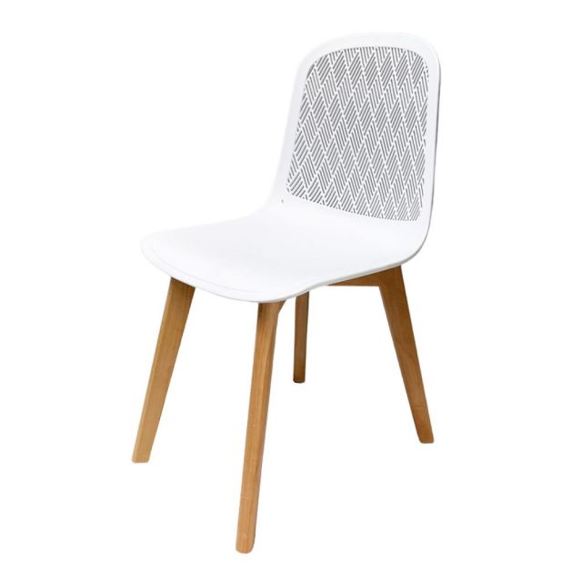 Ghế cafe lưng nhựa chân gỗ ST3003B Ghế cafe lưng nhựa chân gỗ ST3003B