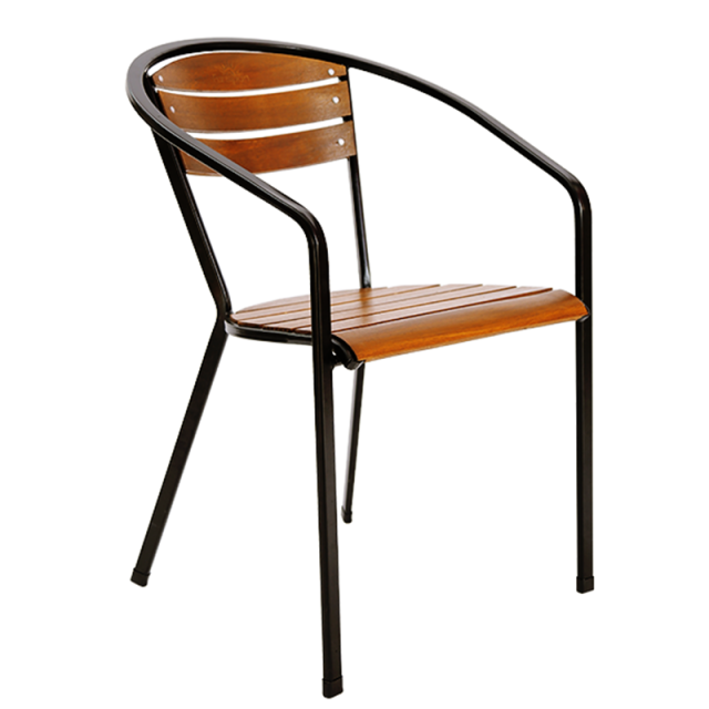 Ghế Moon 02 khung sắt gỗ Acacia chống thấm nước 02 GCF113 Ghế Moon 02 khung sắt gỗ Acacia chống thấm nước 02 GCF113