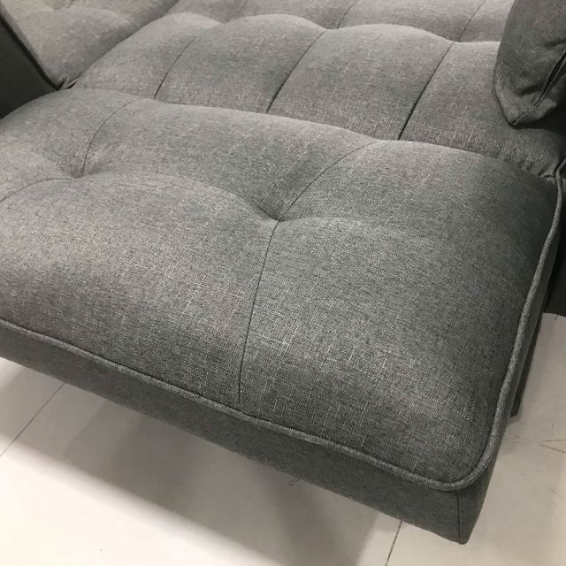 Sofa bed 1m95 nệm bọc vải màu xám SFG68022