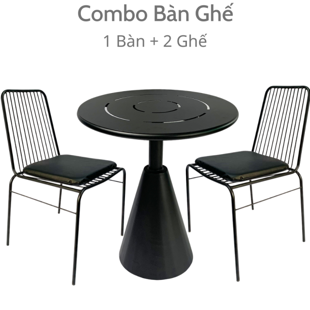 Bộ bàn ghế cafe, bàn ghế ngoài trời CBCF173 Bộ bàn ghế cafe, bàn ghế ngoài trời CBCF173