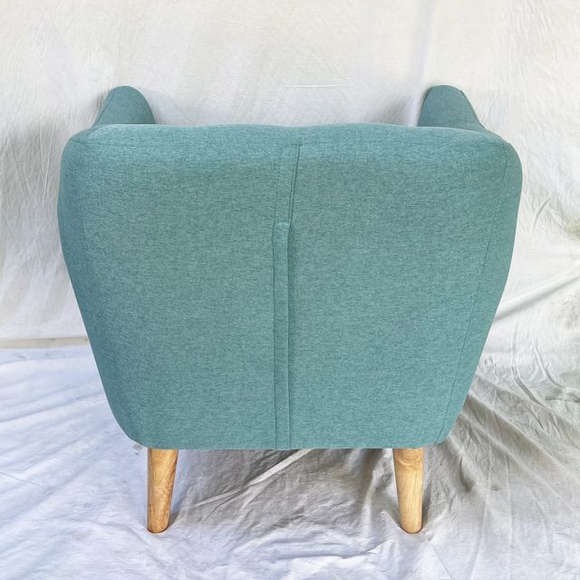 Ghế sofa đơn bọc vải màu xanh GSD68054