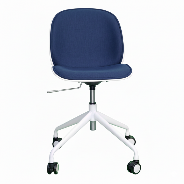 Ghế chân xoay nâng hạ Beetle lưng nhựa bọc nệm vải GAKB-53F