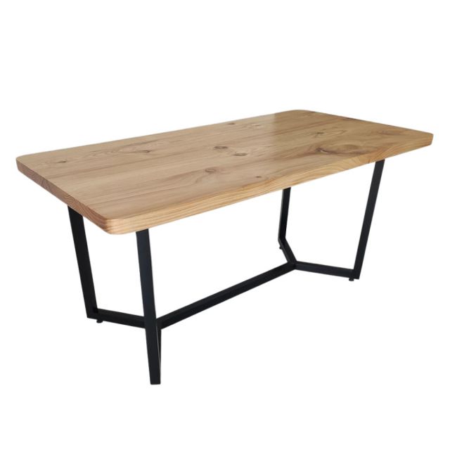 Bộ bàn ăn gỗ thông 160cm và 6 ghế Bixtro CBBA074