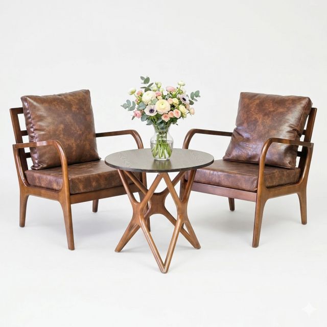 Bộ Bàn Ghế Sofa, Bàn Ghế Cafe 2 Người CBSF023