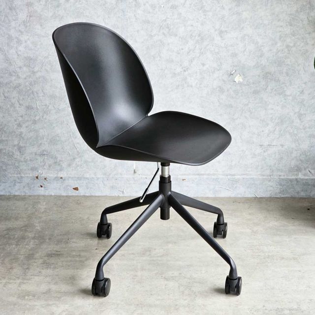 Ghế nâng hạ chân xoay Beetle lưng nhựa GAKB-53PP