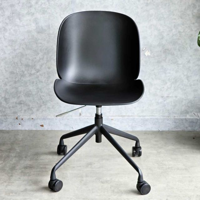 Ghế nâng hạ chân xoay Beetle lưng nhựa GAKB-53PP