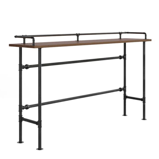 Bàn bar mặt gỗ chân sắt ống nước BB010