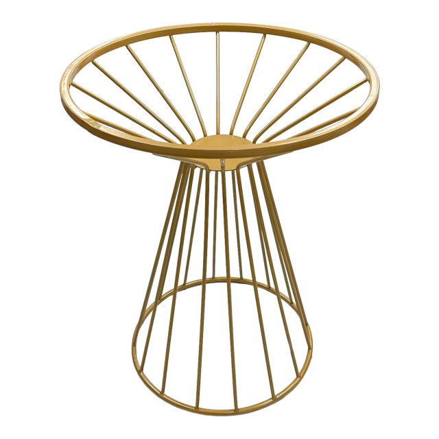 Chân bàn cafe cổ lọ sắt sơn vàng đồng CHBCF022